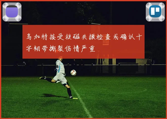 乌加特接受核磁共振检查或确认十字韧带撕裂伤情严重